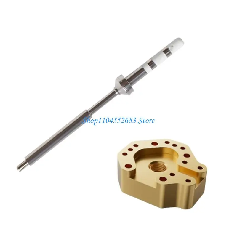 T12/C245/Ts100/936 Joystick Solder Joint Removal Head with Copper Repair Tip and Threaded Mount for Controller Service Work Use