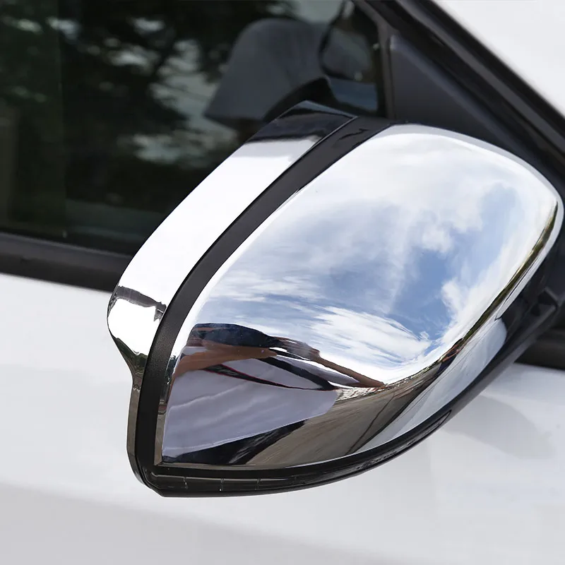 WELKINRY For Jeep Cherokee KL 5th Generation 2014-2023 Car Door Side Wing Fender Back Rearview Mirror Sun Fine Rain Visor Trim