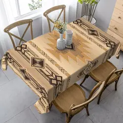 Ethnic Native American Southwestern Rectangle Waterproof Tablecloth Kitchen Table Decor Washable Tablecloth Wedding Decorations