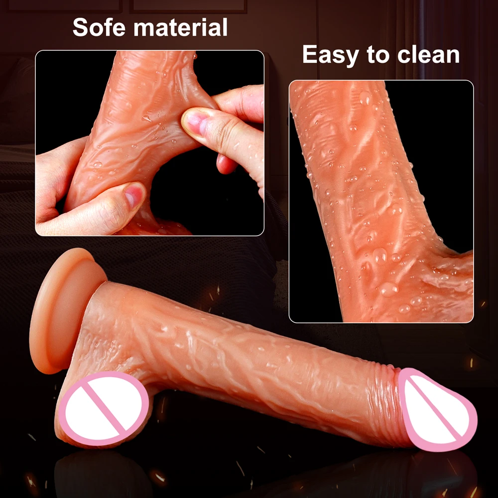 APP Realistischer Dildo Penis Teleskop Vibrator Weibliche Vagina Stimulator Gefälschte Dick Großen Penis Masturbation für Frauen Erwachsene Sex Spielzeug