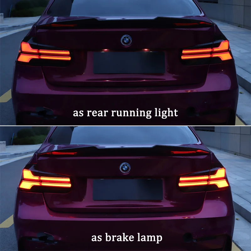 Auto LED taillight zadek lehký pro BMW F30 M3 F80 2011-2020 zadní mlha lampa + brzda lampa + couvat + dynamické natáčet signál