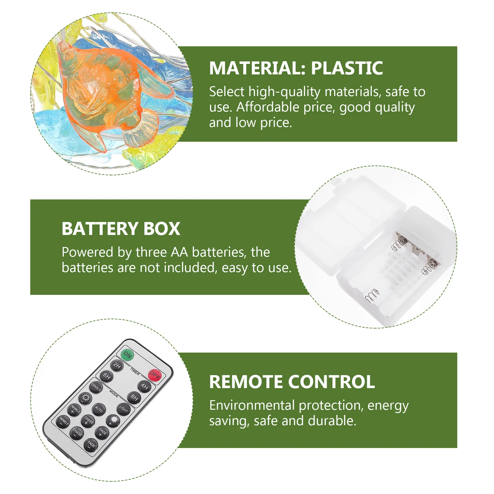 1 قطعة الأسماك الاكريليك LED سلسلة ضوء البحرية موضوع جميل مصباح للزينة لغرفة نوم في الهواء الطلق ديكور منزلي للحفلات #5