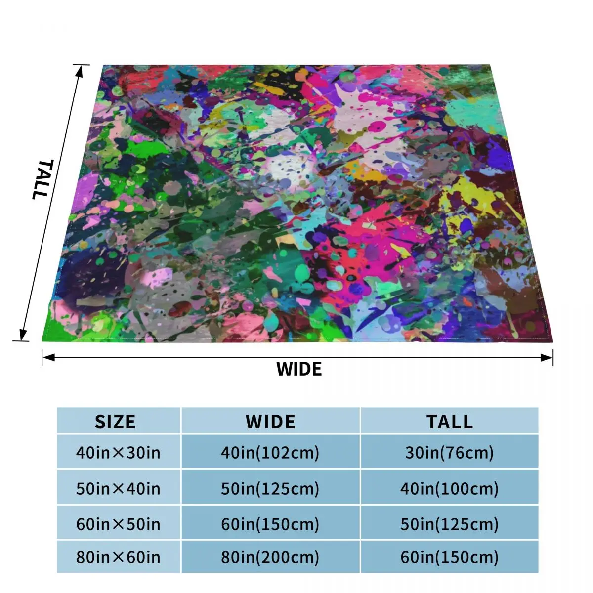 Abstract Fine Art Contemporary Challenging Colorful Bright 1000 Piece Jigsaw Puzzle~Decorate Your Home With Wall Throw Blanket