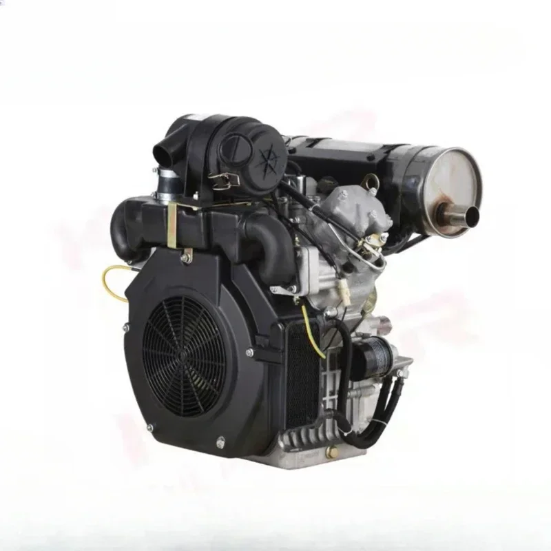 2V88 diese dual cylinder V-type engine power 13.KW20 horsepower, all aluminum air and cold water cooling