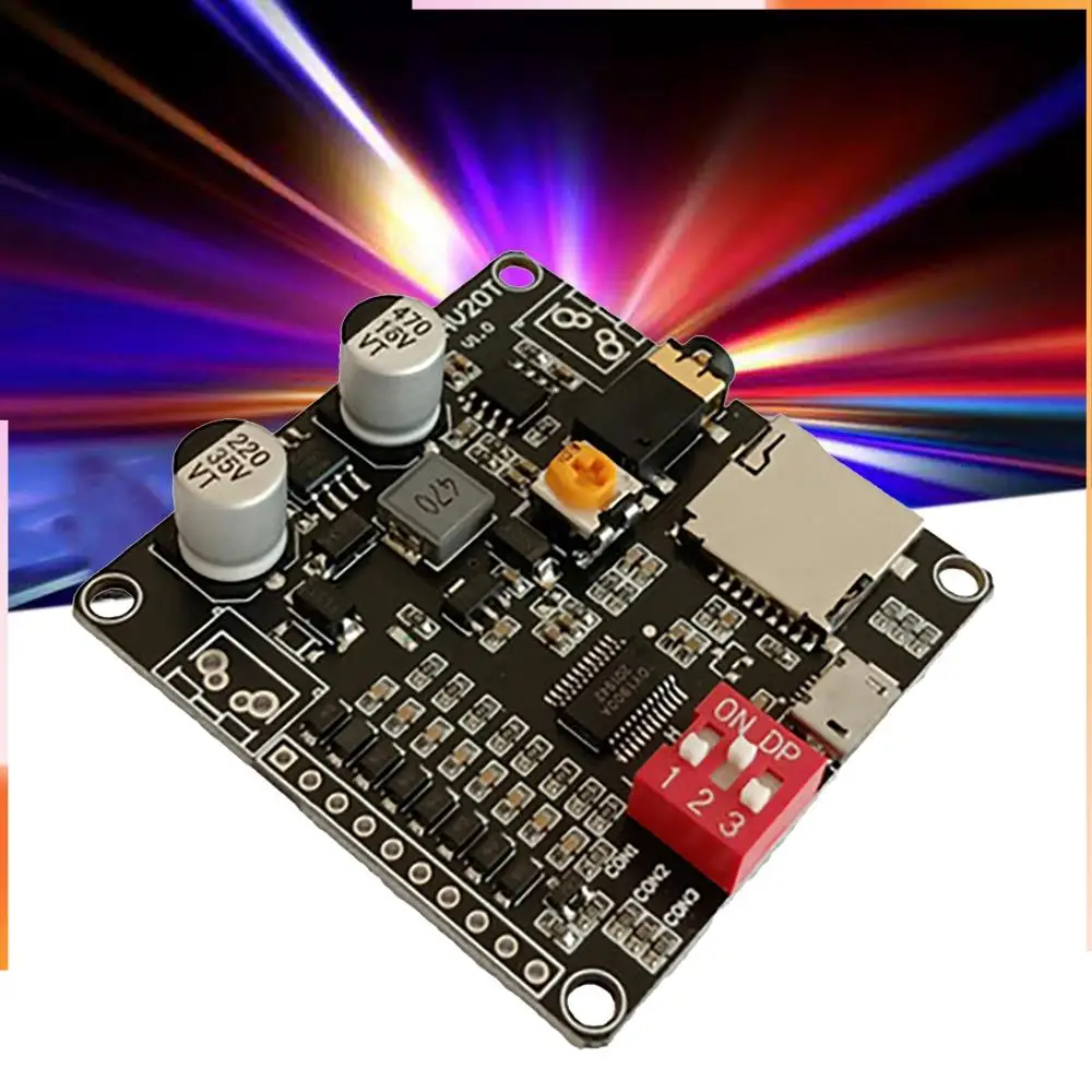 A92Z DY-HV20T Voice Playback Module 12V/24V Power Supply 10W/20W Amplifier Support Micro-SD Card MP3 Music Player For Arduino