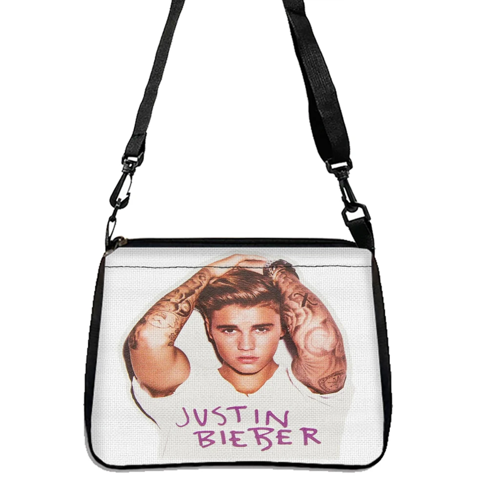 Justin Bieber Printed bag, Lightweight Shoulder Bag, Portable Work Handbag 5.23