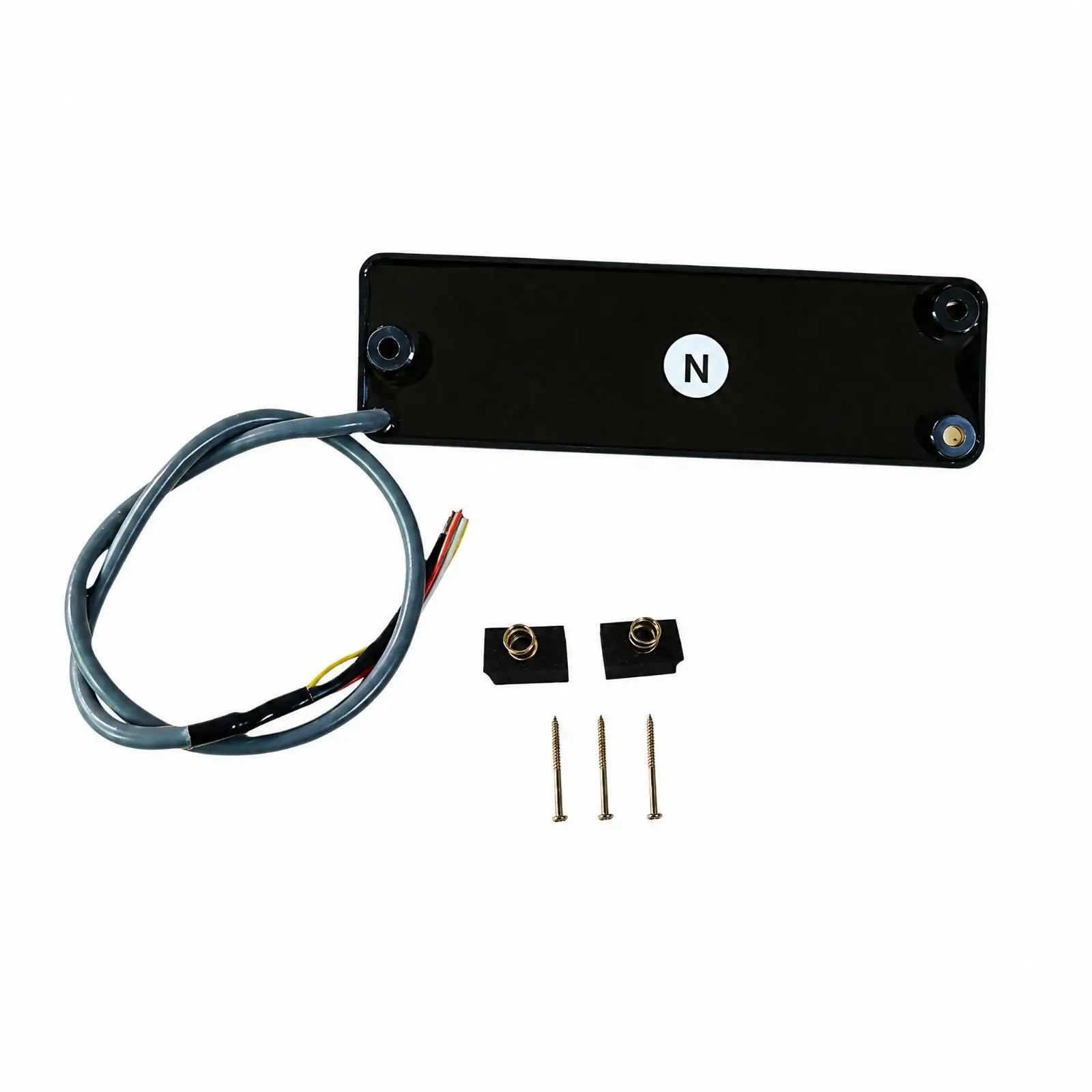 Bass Guitar Pickup Active Style 4 String Electric Component with Cable and Screws for Instrument Upgrade and Luthier Projects