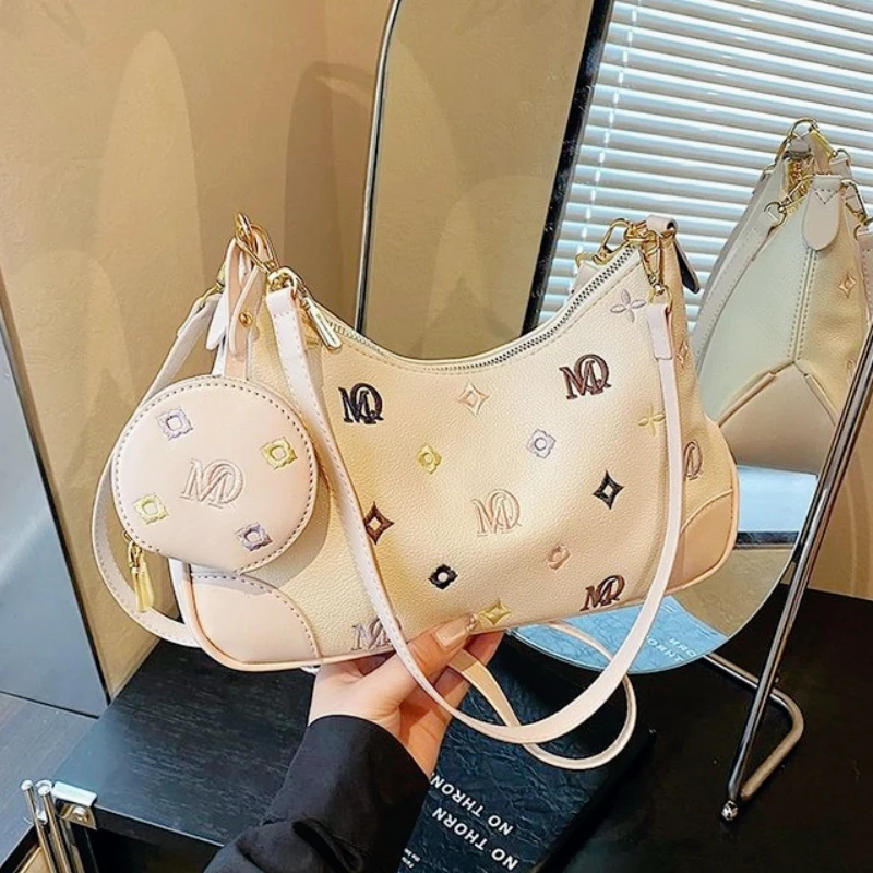 

Нишевая дизайнерская сумка для подмышек, стильная сумка для пельменей на каждый день, 2025 дюйма, суперпопулярная изысканная сумка через плечо