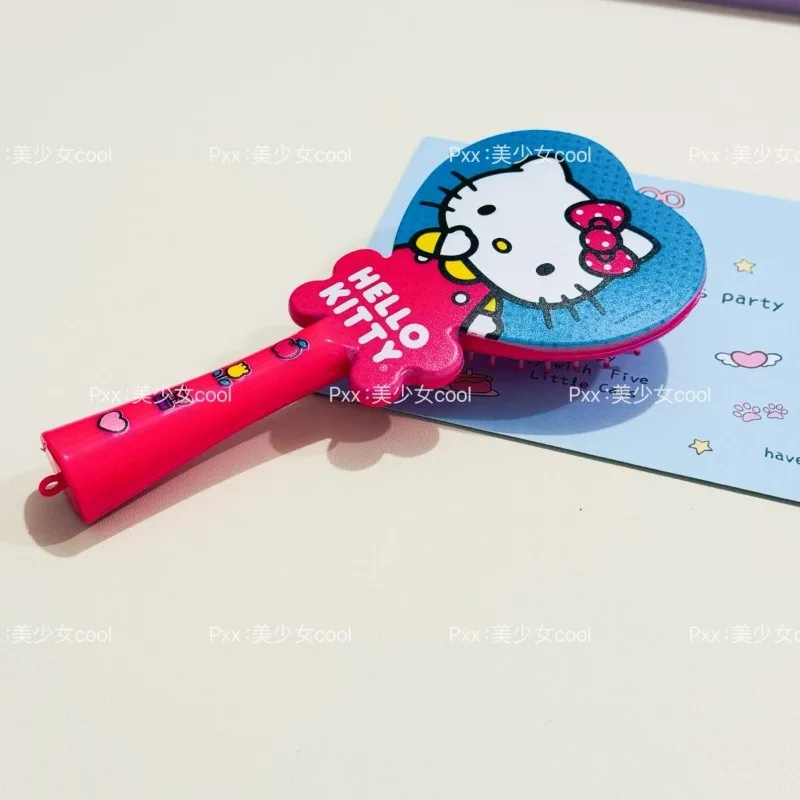 น่ารักการ์ตูน KT Cat Hollow ซี่โครงหวี Shaping Fluffy ถุงลมนิรภัยนวดหวีเปียกแห้งนักเรียนผมจัดแต่งทรงผมแปรง