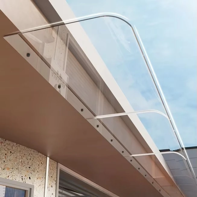 Windows Eaves Balconies Invisible Awning Without Support Household Transparent Silent Canopys Endurance Sun Board Rain Shelter