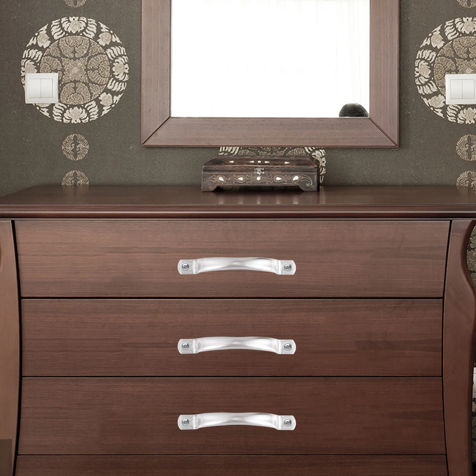 

24Pcs Stainless Steel Drawer Pulls Modern Cabinet Handles for Furniture Cupboard Door Knobs Hollow Tube Design