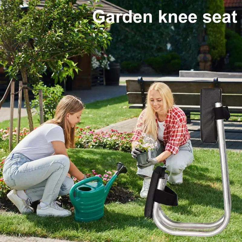 Garden Kneeler And Seat For Seniors Adjustable Portable Kneeler Bench Garden Stools Soft Kneeling Pad Garden Kneeler Seat