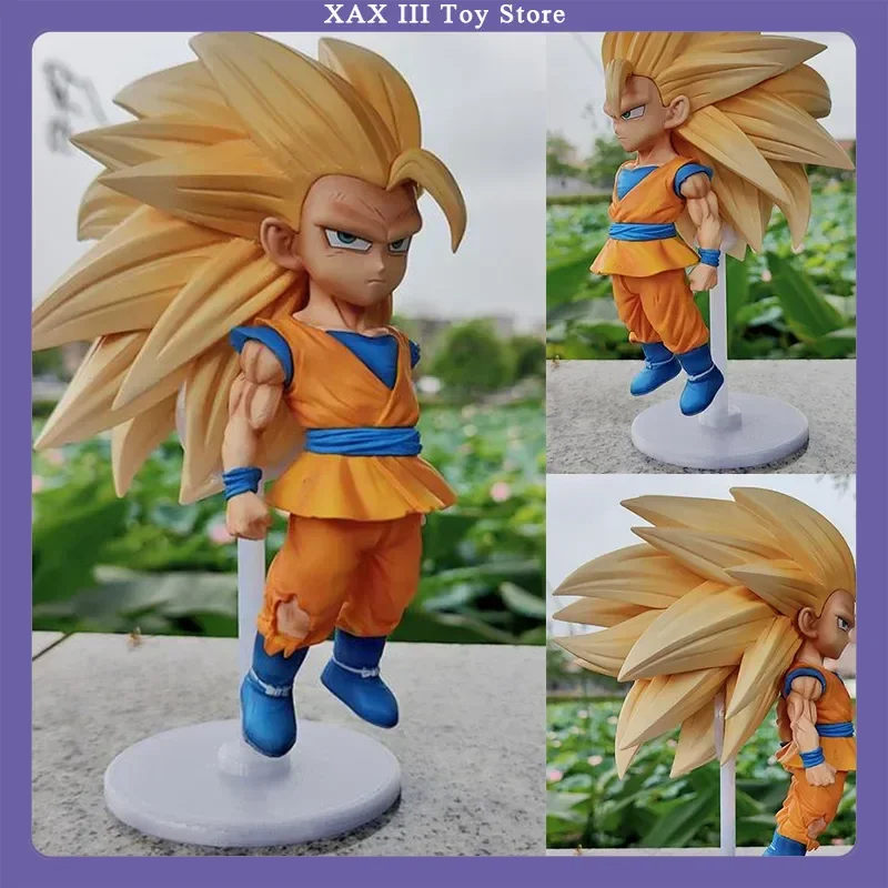 

New Cartoon Dragon Ball Z Super Sai Super Son Goku Pvc Model Collecting Statues Decorations Desktop Ornaments For Boys Gifts