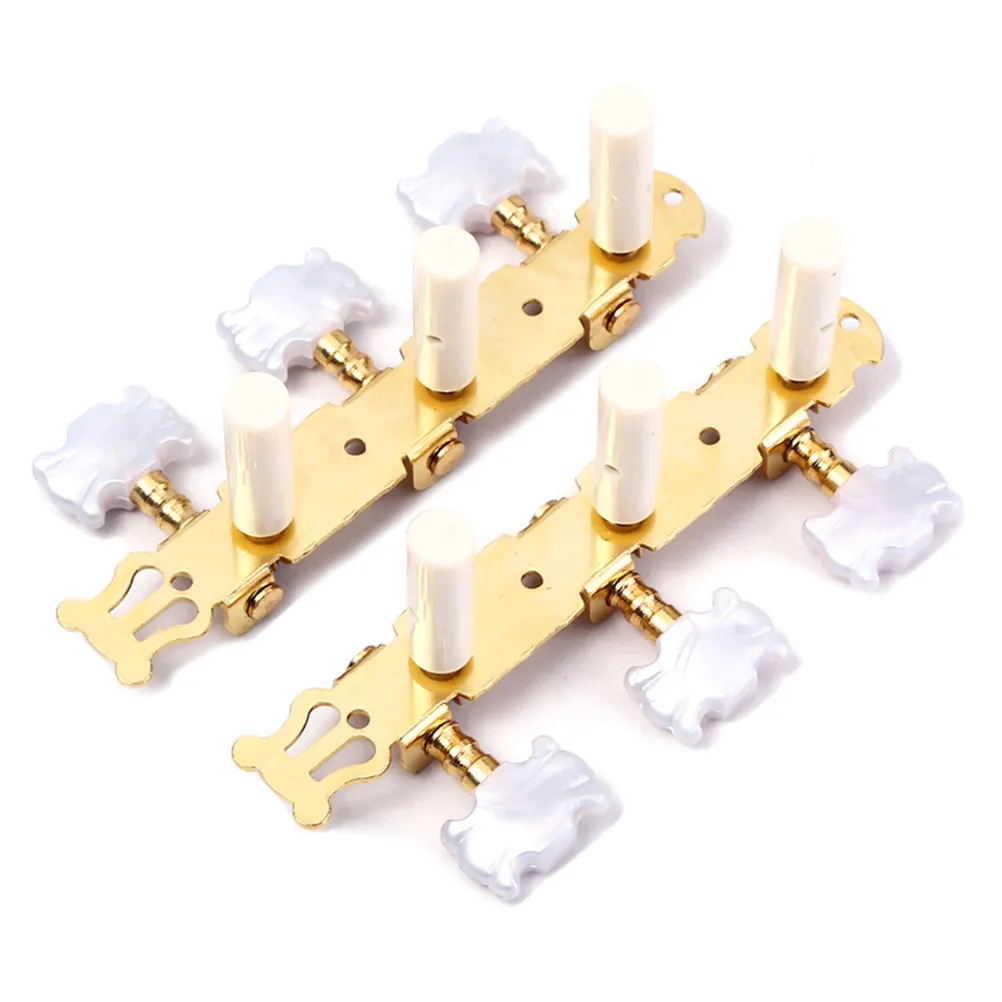 

Guitar Tuner Keys Pegs Set Beige Plastic Buttons Standard 35Mm Great for Acoustic Guitar Tuning Machine Head Replacement