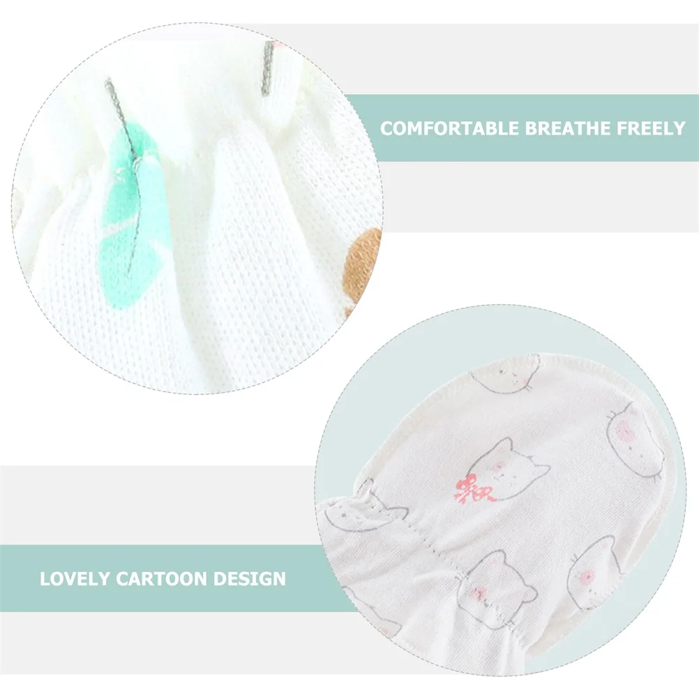 

8pcs Baby Anti Scratch Gloves Newborn Cotton Mittens Infant No Scratch Hand Protector Soft Premium Material Comfortable