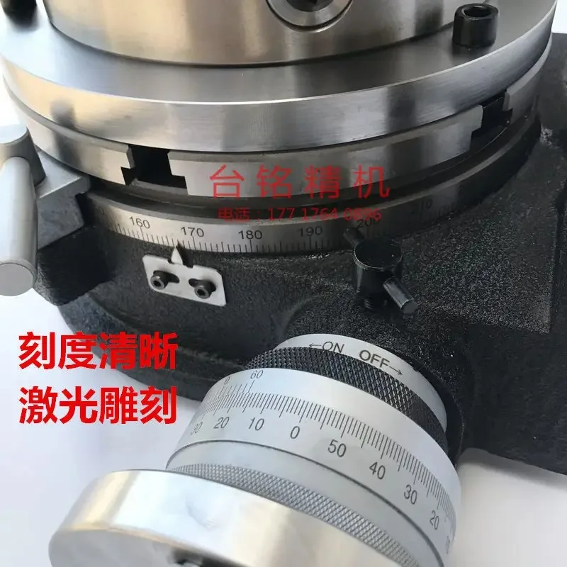Universal Indexing Disc Rotary Worktable With Three Jaw Chuck Vertical Horizontal Dual Use Dividing Disc For Milling Machine