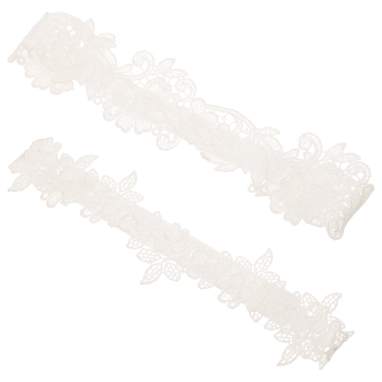 

2 Pcs Bridal Lace Wedding Decor Bride Garters for Leg Strap Ring