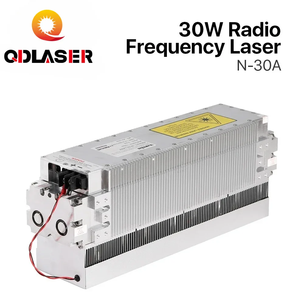 QDLASER SPT 30W Radio Frequency CO2 RF Laser Source Tube N-30A 10.6um 10600nm for Marking Engraving Machine