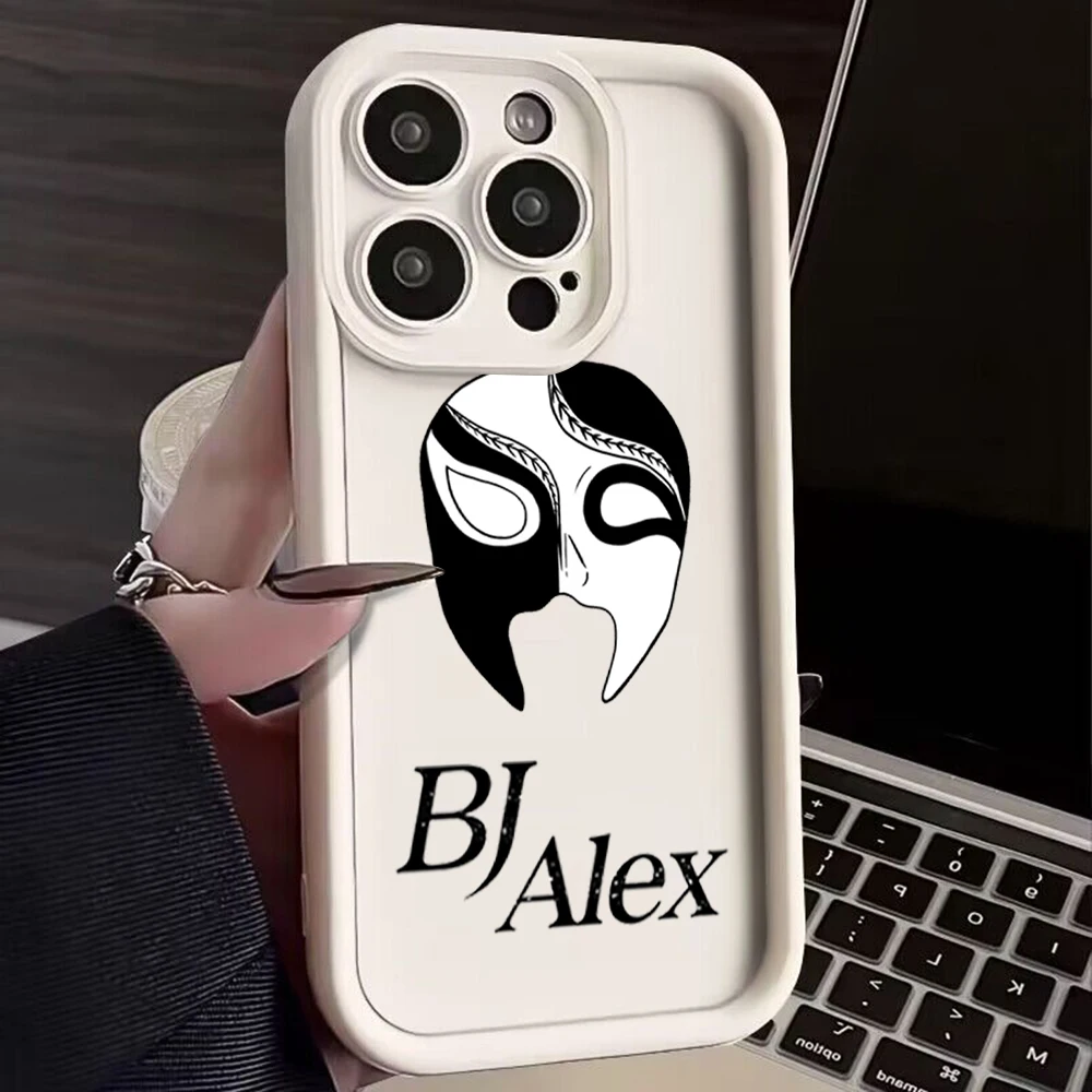 Custodia per telefono Anime B-BJ A-alexes per IPhone 16 15 14 13 12 11 Pro Max Mini XR XS X 7 8 Plus Cover posteriore morbida in TPU con cinturino A mano