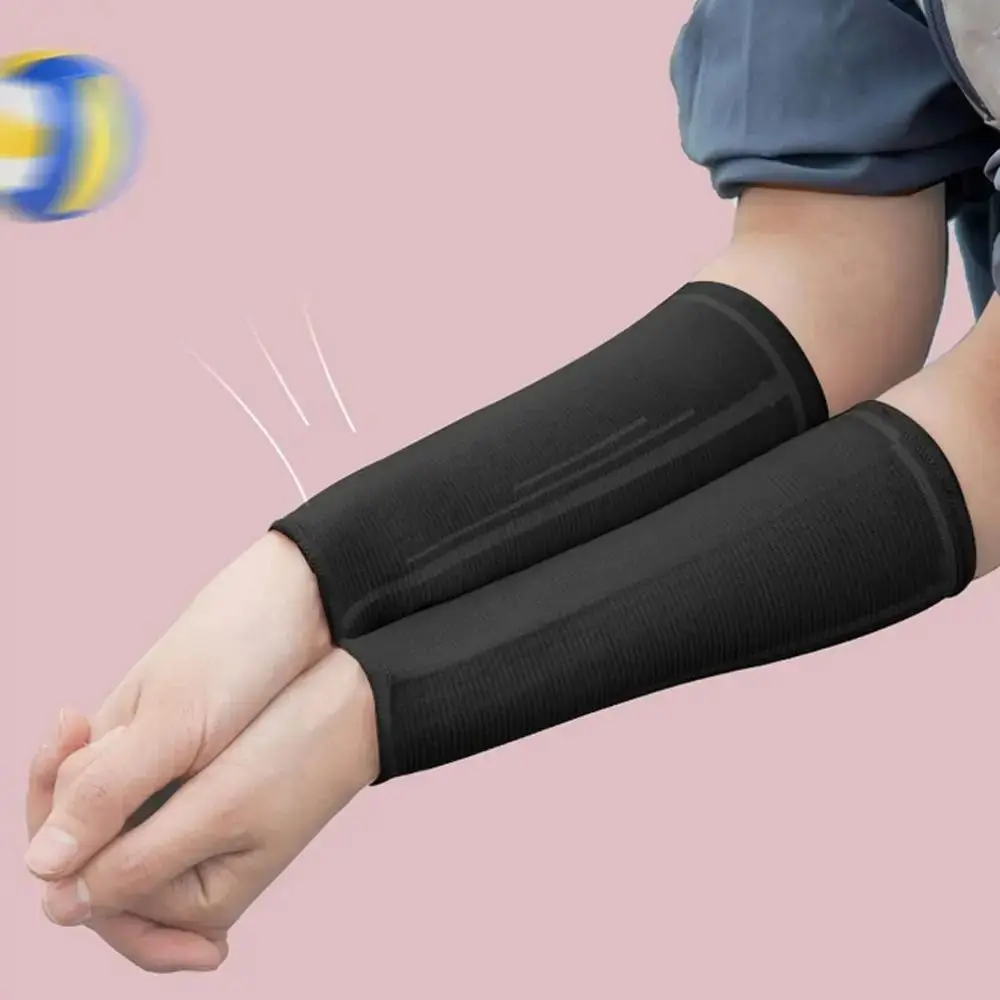 1pc UV Protection Volleyball Arm Sleeves Elastic Wrist Support Arm Warmers Sports Safety Breathable Passing Forearm Sleeves