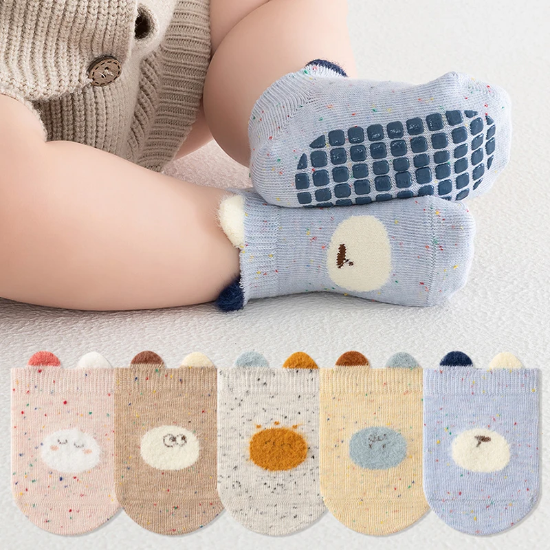 Unisex Baby Socks Non Slip - Chaussettes pour bébé, motif dessin animé,