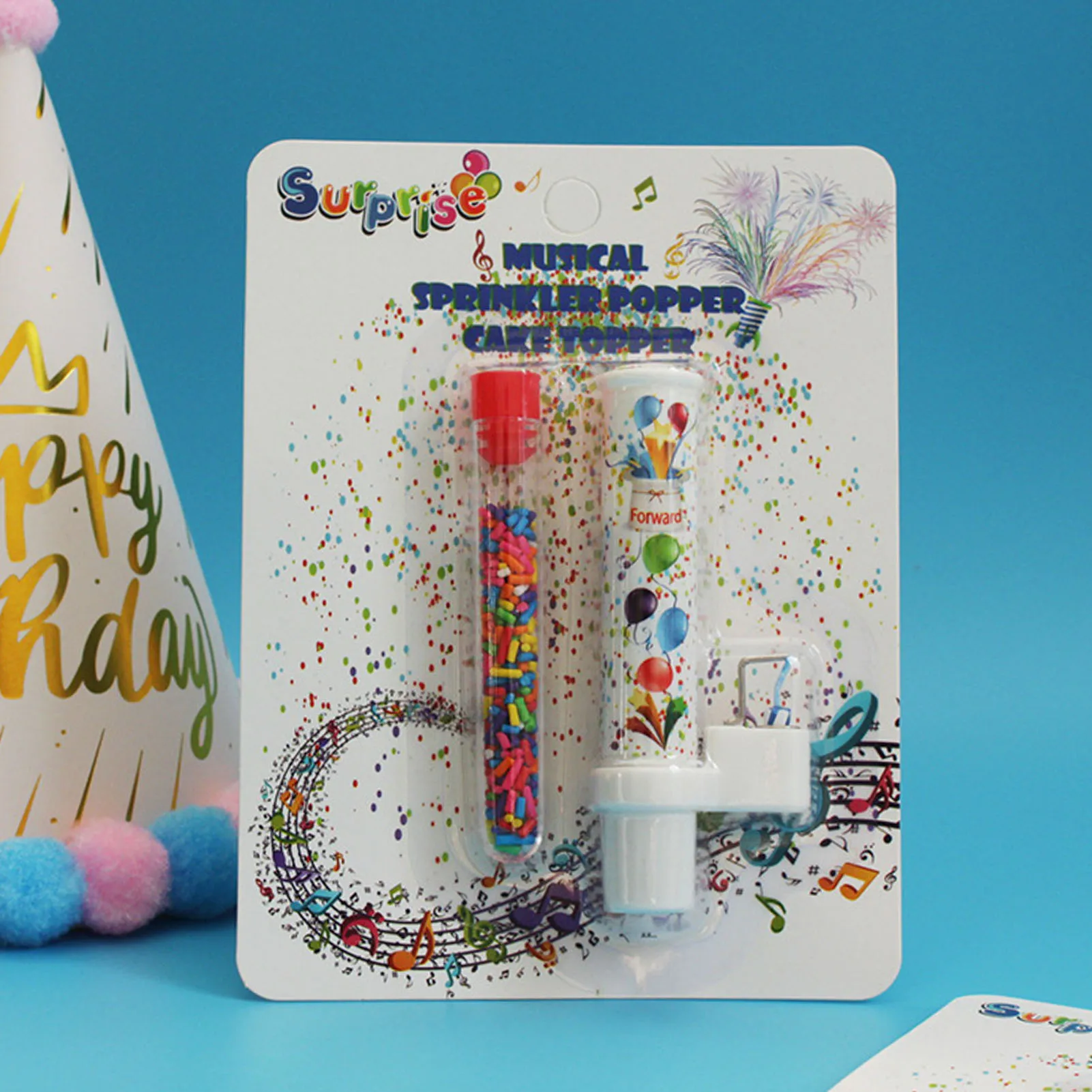 Surprise Eject Candy Candle for Birthday Sweets Burst Out Like Firecrackers Design for Party and Birthday Decoration