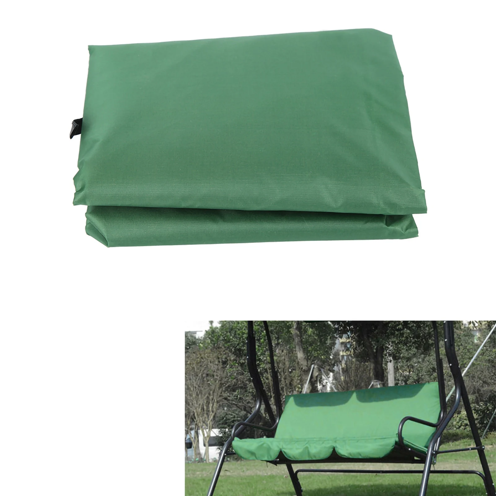 ZK20 Garden Courtyard Outdoor Waterproof Polyester Taffeta Threeseater Swing Chair Hammock Seat Cushion Cover Cushion Cover