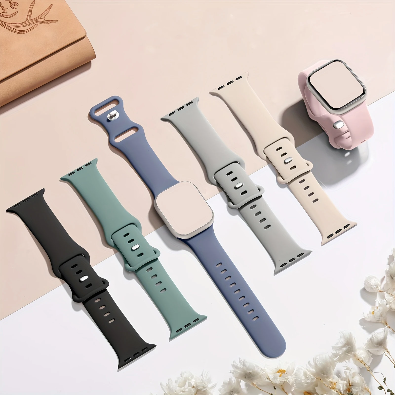 Sport Strap for Apple Watch Bands 46mm 40mm 41mm 44mm 45mm 42mm 38mm 49mm Soft Waterproof iWatch Series 9 8 SE 10 9 8 7 6 5 4 3