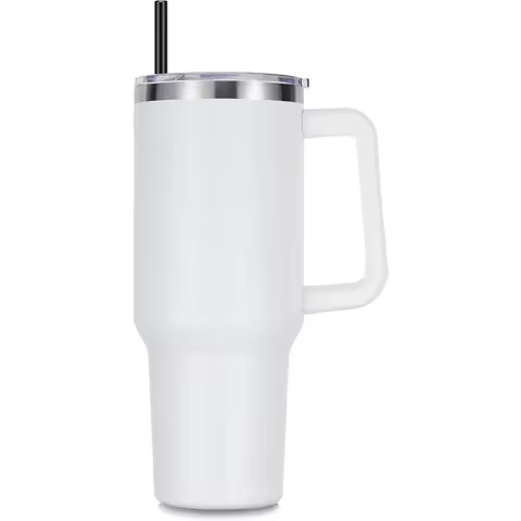 1200ML Metal Vacuum Insulated Cup Stainless Steel Portable Water Cup Refrigerated Vacuum Insulated Straw Leak-proof Lid