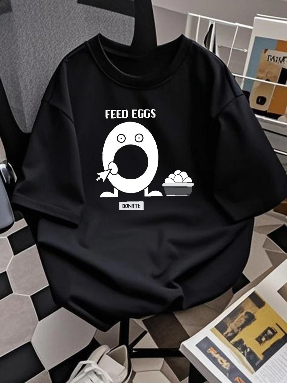 I think you should leave Feed Eggs. (IT Tim Robinson Meme unisex T-shirt, designer clothing, fashion, slightly streetwear style)