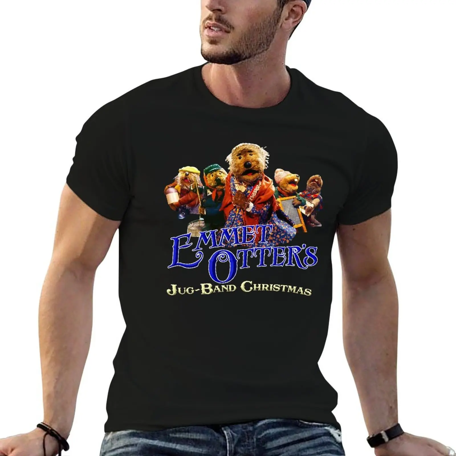Jug Band Christmas T-Shirt man t shirts graphic cotton tshirt 100% t shirts cotton 100% T-shirt