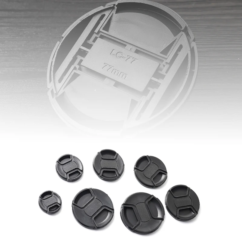 1 قطعة غطاء عدسة الكاميرا عالية الجودة 40.5 مللي متر 49 مللي متر 52 مللي متر 55 مللي متر 58 مللي متر 62 مللي متر 67 مللي متر 72 مللي متر 77 مللي متر 82 مللي متر المفاجئة على غطاء العدسة الأمامية للكاميرا #3