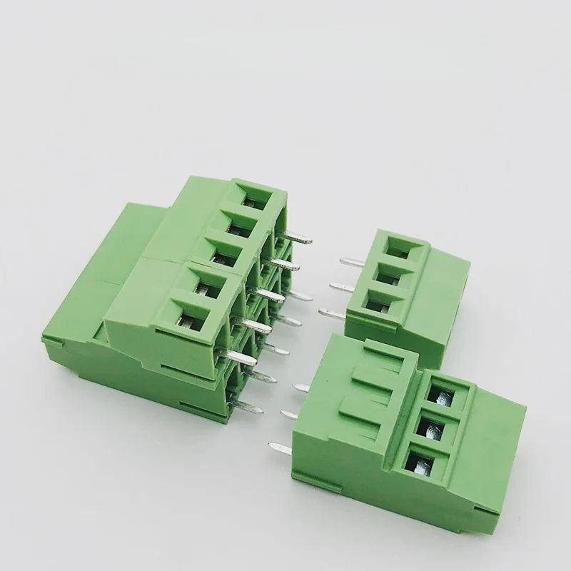 

100 комплектов KF128H KF128L KF128HL-5,08 мм 2*3 винтовых клеммных колодок для печатной платы, двухрядный, двухслойный, высокий/низкий