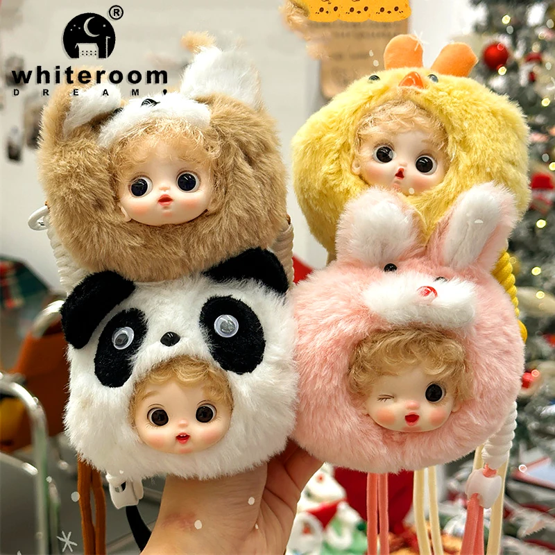 

Phone Back Clip Straps Accessories Mini Doll Surprise Cute Girl DIY Fashion Animal Playful Mischievous Baby Bag Birthday Gift