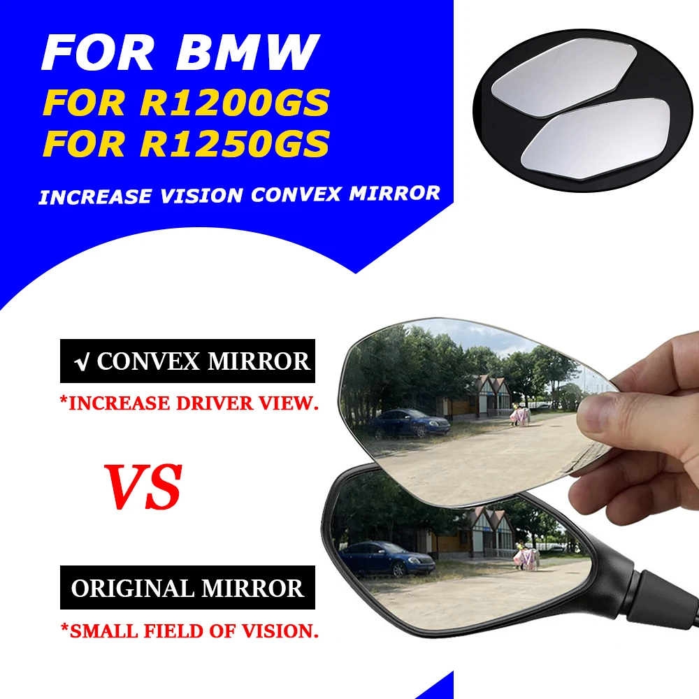 For BMW R1200GS R1250GS R 1200 1250 GS Motorcycle Accessories Convex Mirror Increase Driver Vision Rearview Mirrors View Lens