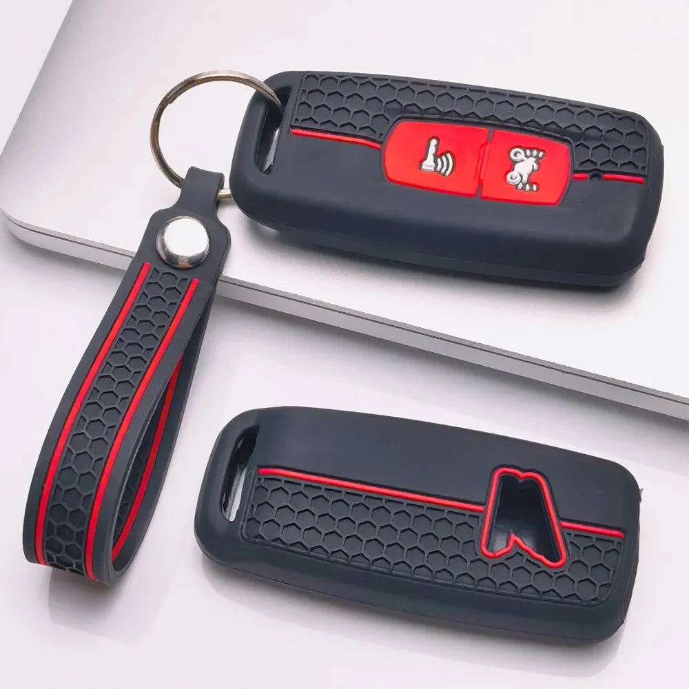 Silicone Motorcycle Smart Key Fob Cover for Honda PCX125 PCX150 PCX160 ADV150 Vario Click125 Shockproof Scooter Remote Key Shell