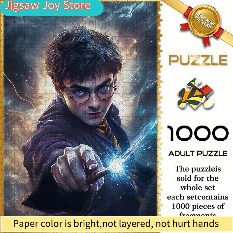 

Пазл Warner Bros Seamless Puzzle Z9.25-82, с рисунком из фильма «Гарри Поттер», прочный, толстый, отличная головоломка для взрослых, Perf
