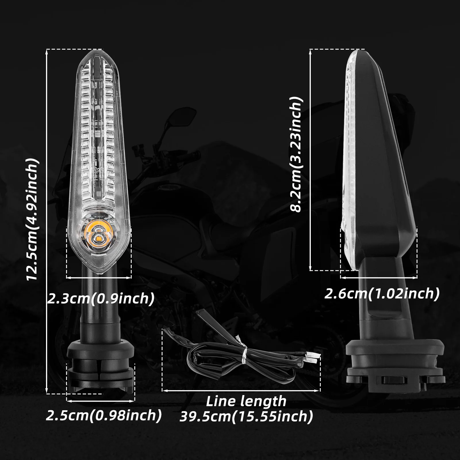 Motorcycle LED Turn Signal Light Indicator For YAMAHA MT15/MT25 MT-07/09 TRACER FZ16/03 XSR 125/155