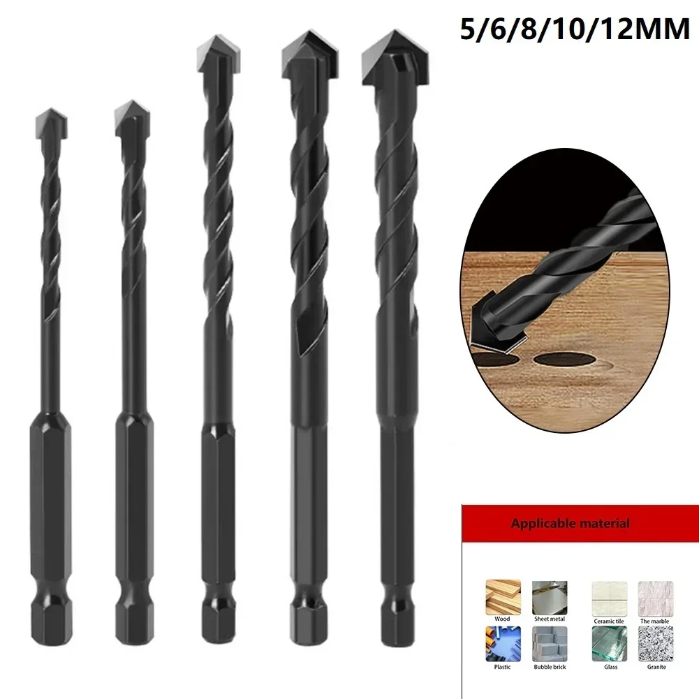 Brand New Home & Garden Tile Bit Drilling Tool Brick Wear Resistant Cemented Carbide Wood Ceramic YG6X Alloy 1pc