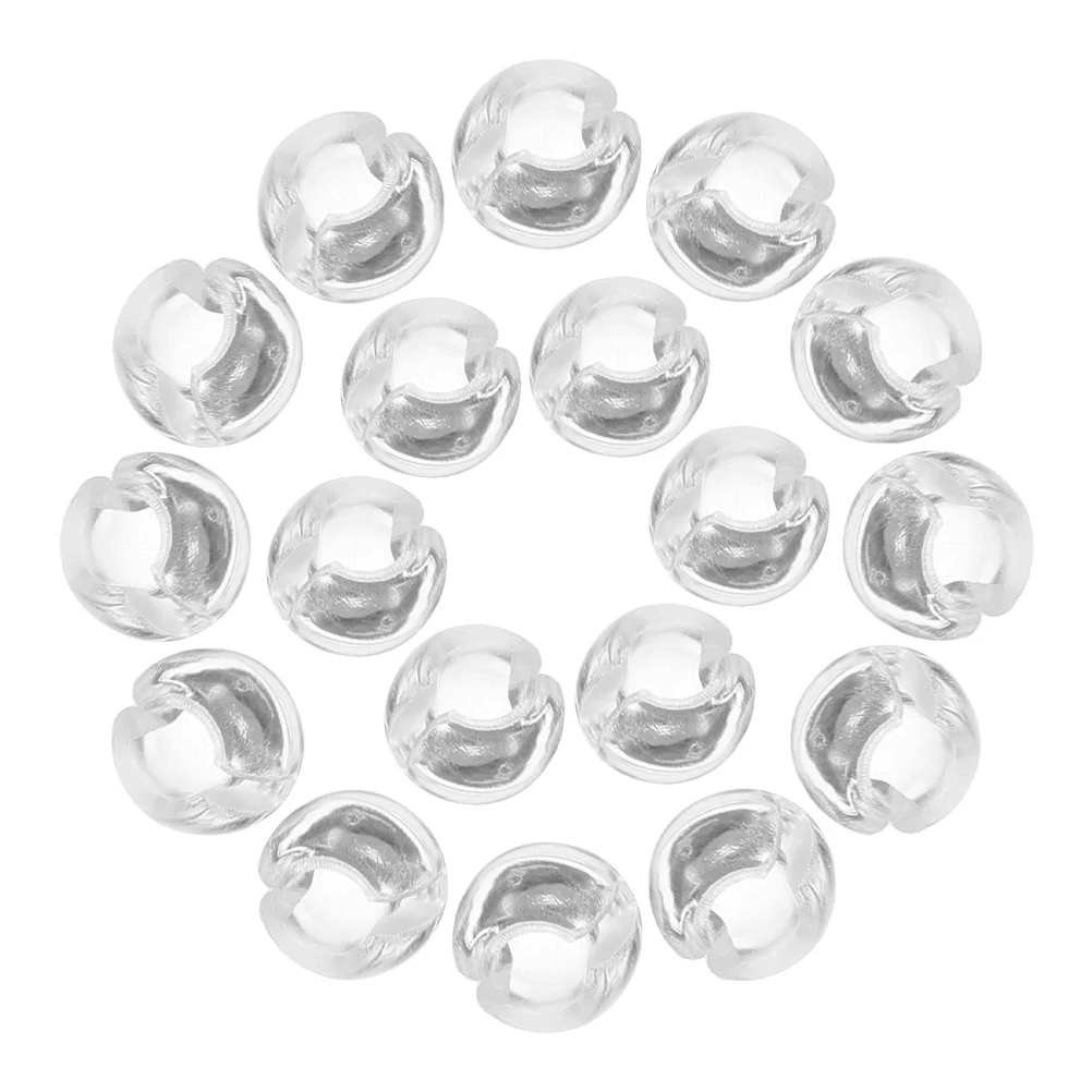 25 Pcs Venetian Accessories Curtain Beads Chain Stop Buckle Stopper Blinds Clear Stops Vertical See Pom Clips Louver