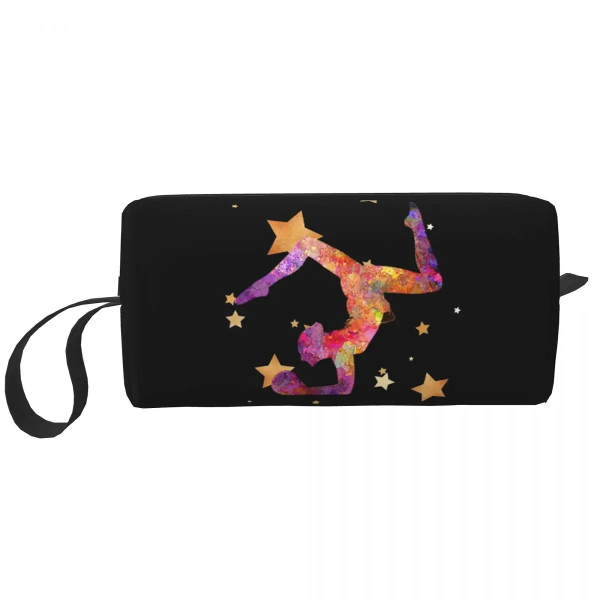 

Gymnastics Stars Gymtime Makeup Bag Pouch Waterproof Cosmetic Bag Travel Toiletry Bag Organizer Storage Bag Large Capacity