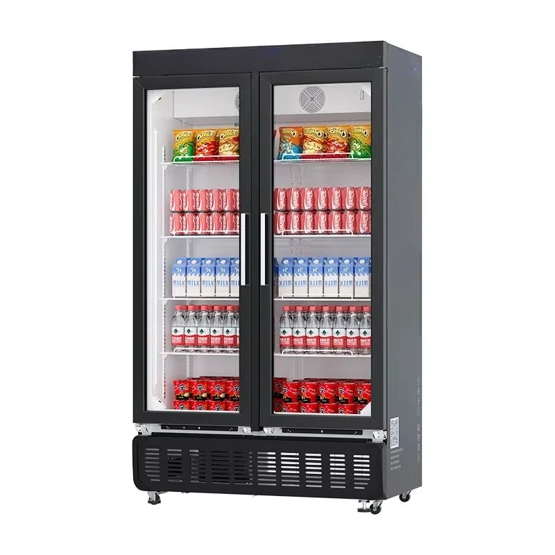 24H Unmanned Meizhi Vending Machine Self-Service Snack Beverage Cabinet 4-Door 8-Shelf CNC Machining Sweep Code Door Opening OME