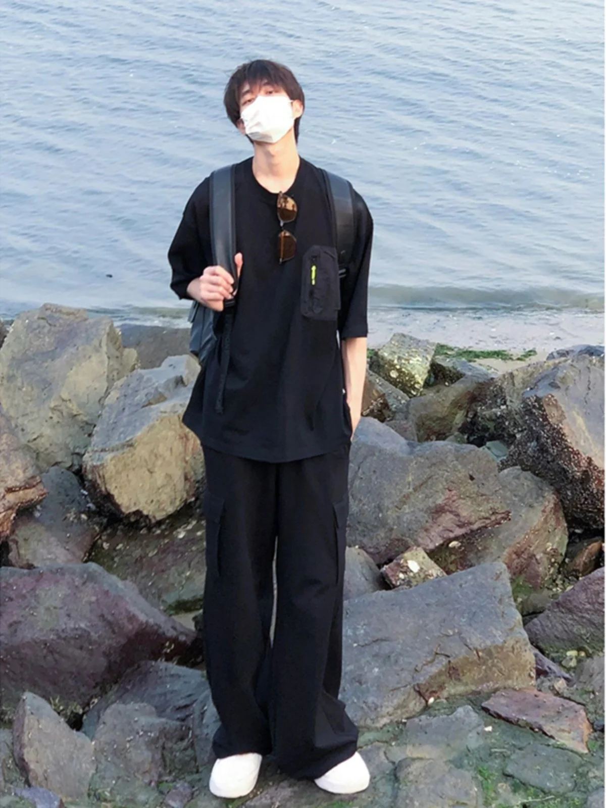 

American Sle Retro Logging Work Pants Men's Summer Thin Hiking Outdoor Clothing Straight Leg Wide Leg Pants Casual Trousers