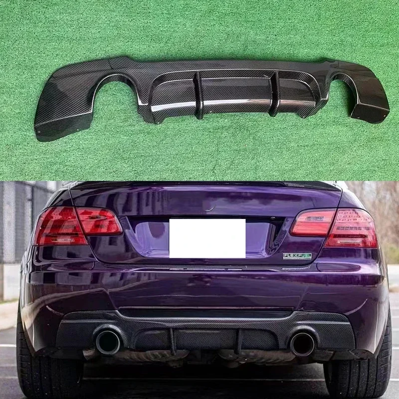 لسيارات BMW 3 Series E92 E93 ألياف الكربون مانع صدمات خلفي للسيارة الناشر الخلفي الخائن المفسد الخلفي الشفة ترقية طقم الجسم