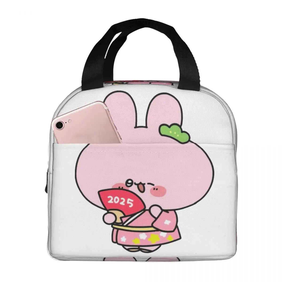 Asamimichaan Anime Cartoons Asamimi Insulated Lunch Bag for Camping Travel Resuable Cooler Thermal Lunch Box