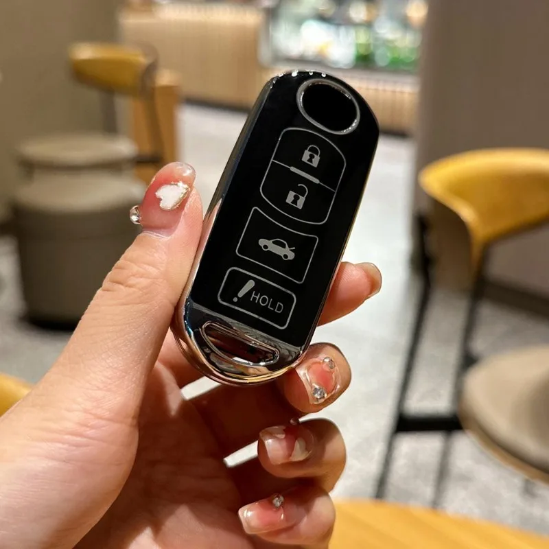 لمازدا 2 3 6 Atenza Axela Demio CX-5 CX5 CX-3 CX7 CX-9 2015 2016 2017 2018 2019 اكسسوارات بولي TPU سيارة مفتاح بعيد غطاء #4