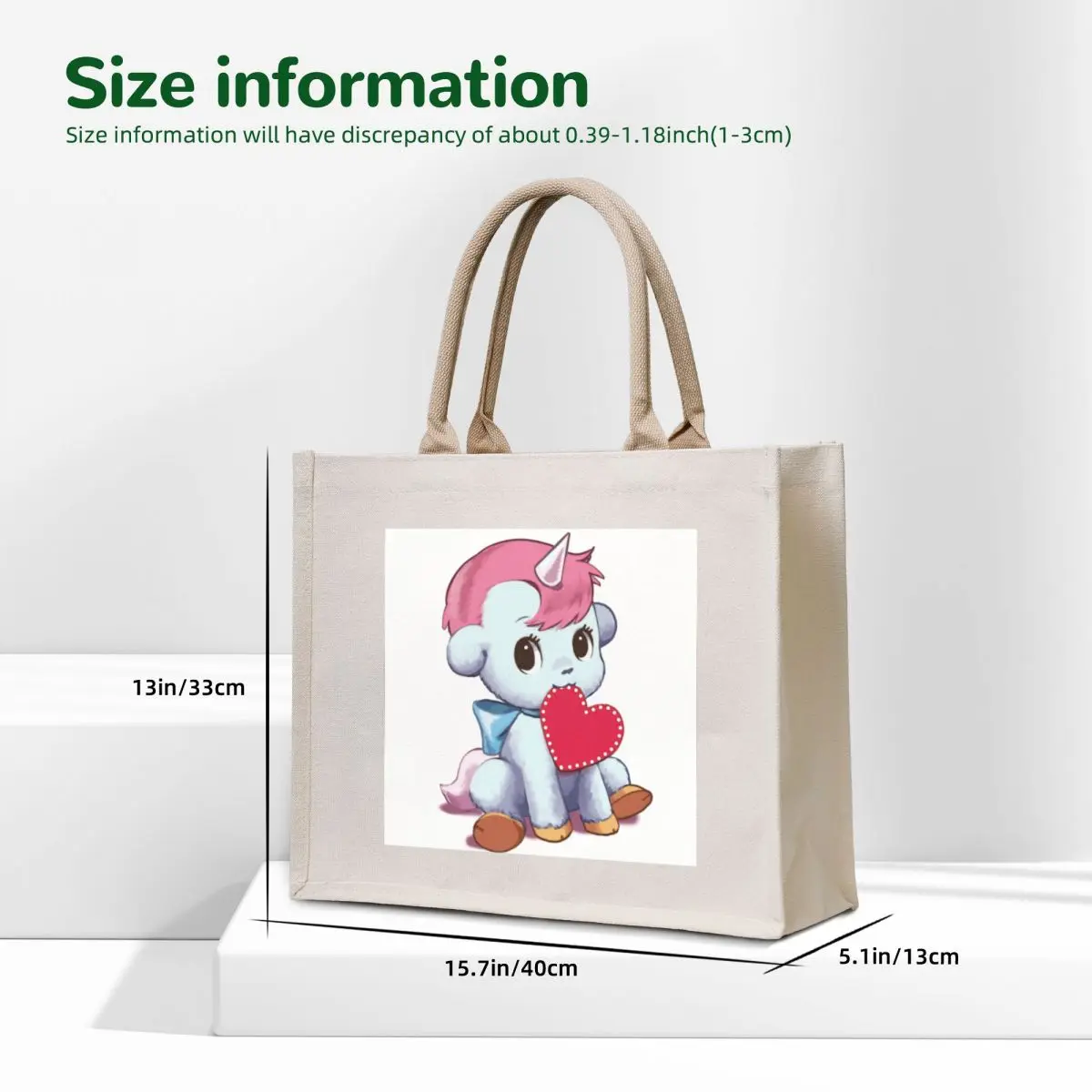 unico sans text Tote Bag Customizable tote bag women bag Shopper custom canvas
