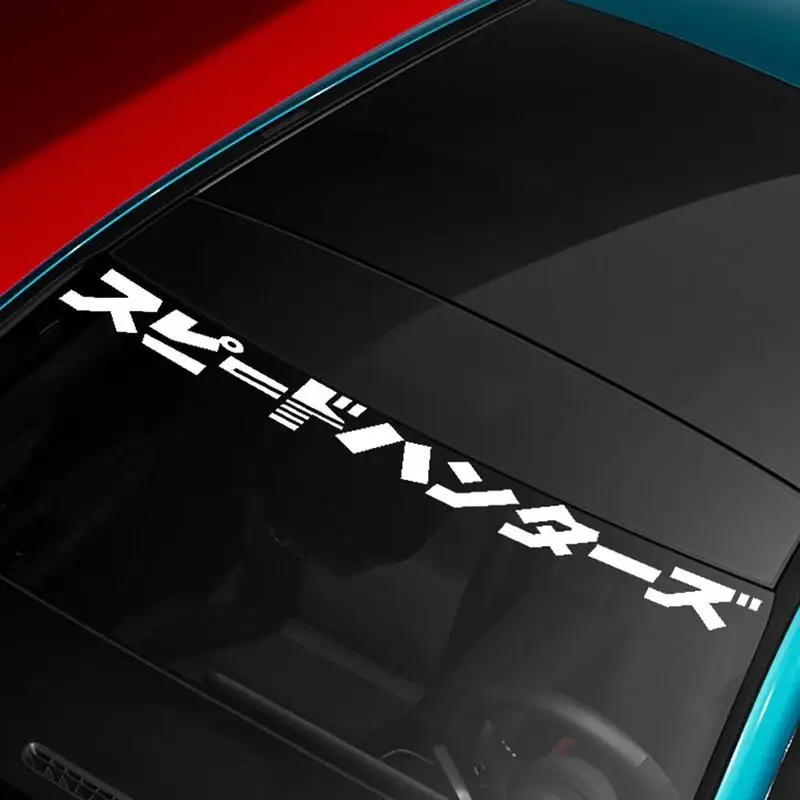 スピートハンターズ JDM Car Stickers for Auto Front Windshield Street Racing Rear Windscreen Automobile Door Decor Japanese Style Decals