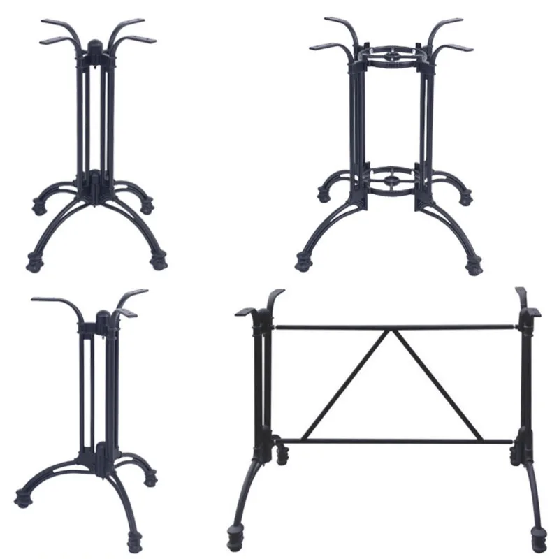 

Outdoor Metal Dining Table Foot Aluminum Alloy Table Leg Bracket Restaurant Anti-rust Black Horseshoe Claw Retro Table Foot