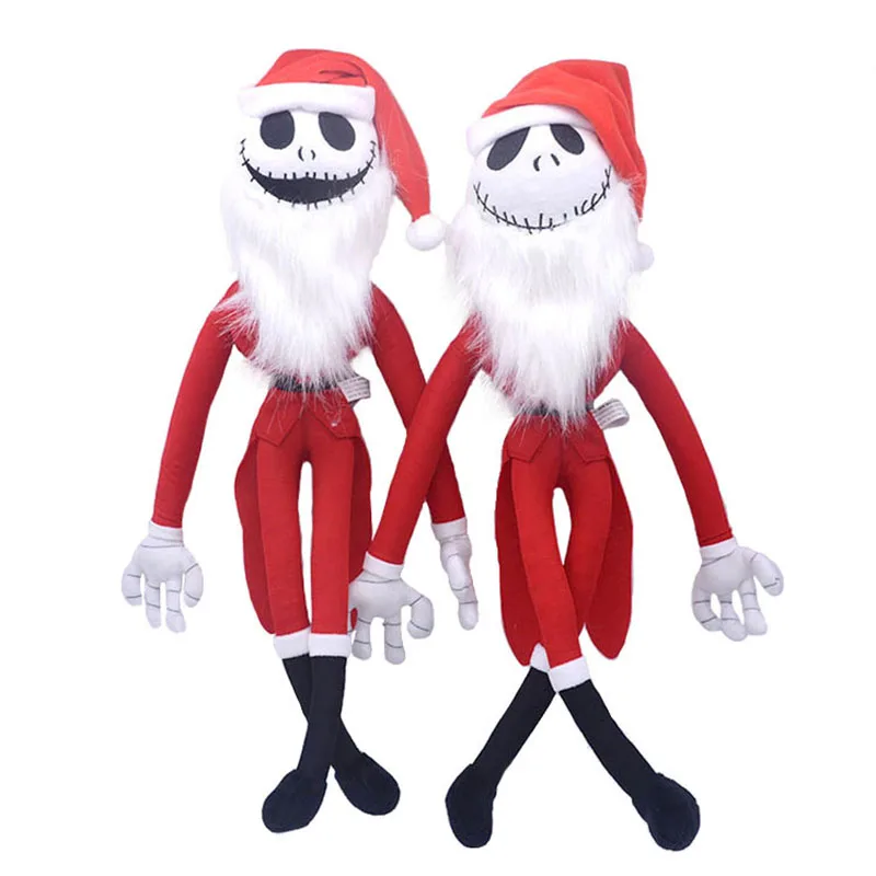 Hot Disney The Nightmare Before Christmas Jack Skellington Santa Claus Toys Collectible Bedroom Decoration Dolls Charm Gift 50cm